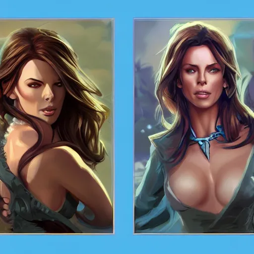 Image similar to portrait kate beckinsdale fantasy art heartstone video game icon, 2 d game art gta cover, official fanart behance hd artstation by jesper ejsing, by rhads, makoto shinkai and lois van baarle, ilya kuvshinov, rossdraws