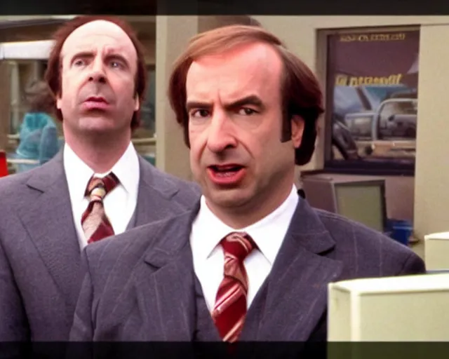 Image similar to saul goodman cameo in the it crowd ( 2 0 0 6 ), channel 4, episode still, 4 8 0 p