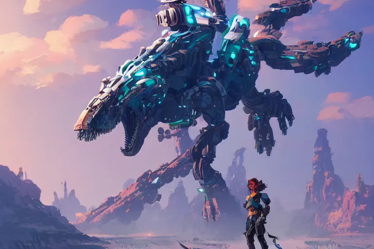 Image similar to glinthawk machine mecha animal beast robot of horizon forbidden west horizon zero dawn bioluminiscence, behance hd by jesper ejsing, by rhads, makoto shinkai and lois van baarle, ilya kuvshinov, rossdraws global illumination