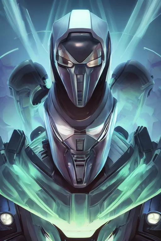 Image similar to epic mask helmet robot ninja portrait stylized as fornite style game design fanart by concept artist gervasio canda, behance hd by jesper ejsing, by rhads, makoto shinkai and lois van baarle, ilya kuvshinov, rossdraws global illumination radiating a glowing aura global illumination ray tracing hdr render in unreal engine 5