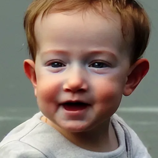 Prompt: a baby that looks exactly like Mark Zuckerberg
