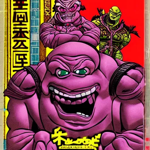 Prompt: krang small soldiers 1 9 9 7 japanese vhs cover art