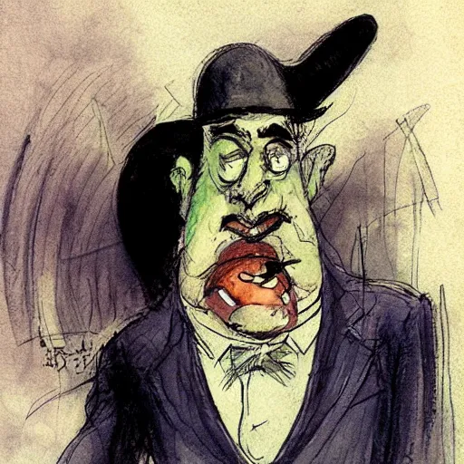 Image similar to the drunk french baron by peter de seve