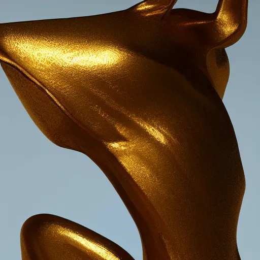 Image similar to portrait of animal gold statue, reflect, 8 k uhd, unreal engine, octane render in the artstyle of finnian macmanus, john park and greg rutkowski