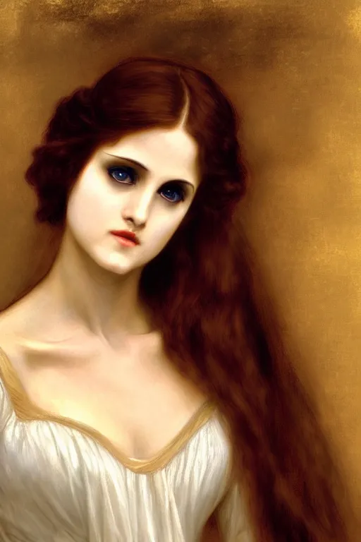 Image similar to phantom of the opera, painting by rossetti bouguereau, detailed art, artstation