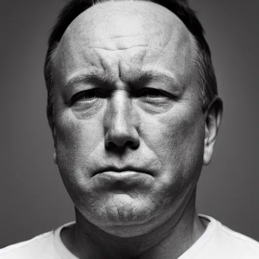 Image similar to a person who is a genetic combination of alex jones and bernie sanders, face and upper - body focus, detailed eyes, androgynous, photograph taken in 2 0 2 0, award winning photograph, cinestill 8 0 0 t