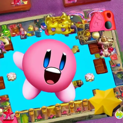 Prompt: video game character kirby