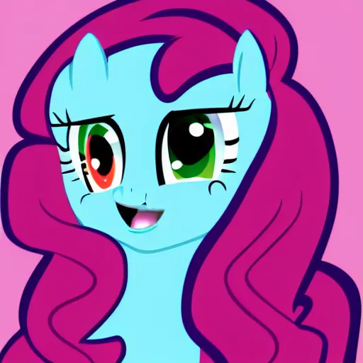 Image similar to Pinkie Pie, drawn by professional brony artist, show-accurate, vector graphics