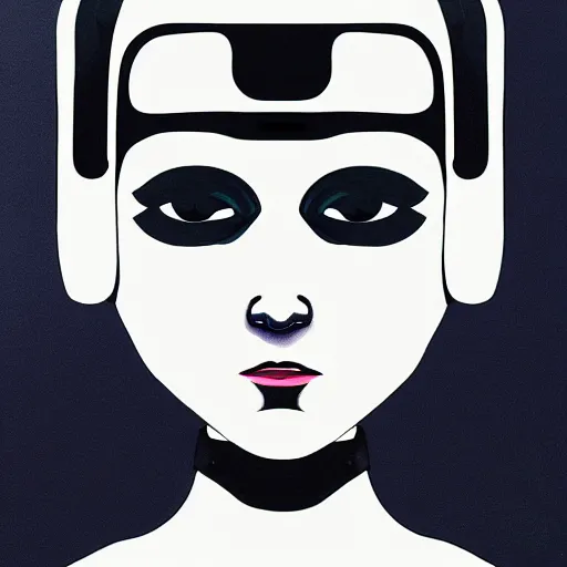 Image similar to portrait of a android girl, android, humanoid robot girl, by David Lynch
