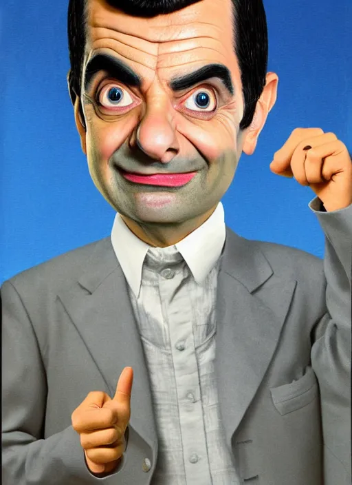 Mr bean as spock, detailed, realistic, in the style of | Stable ...