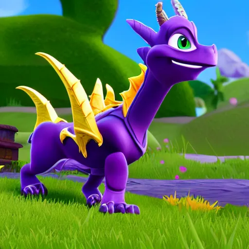 Prompt: Spyro, 4k