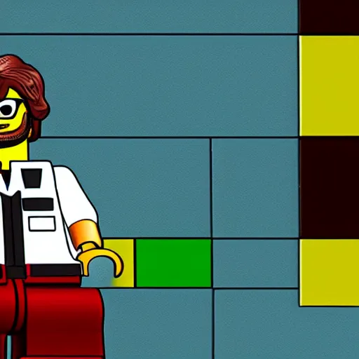 Image similar to a portrait of sam hyde, highly detailed, in the style of lego avatar