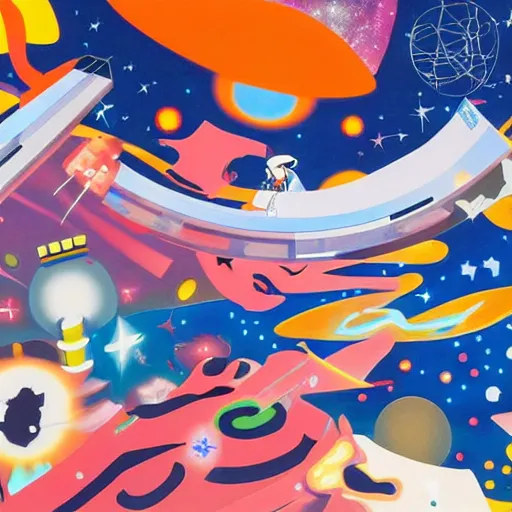 Prompt: Liminal space in outer space by Tomokazu Matsuyama