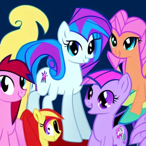 Image similar to the main character of my little pony friendship is magic