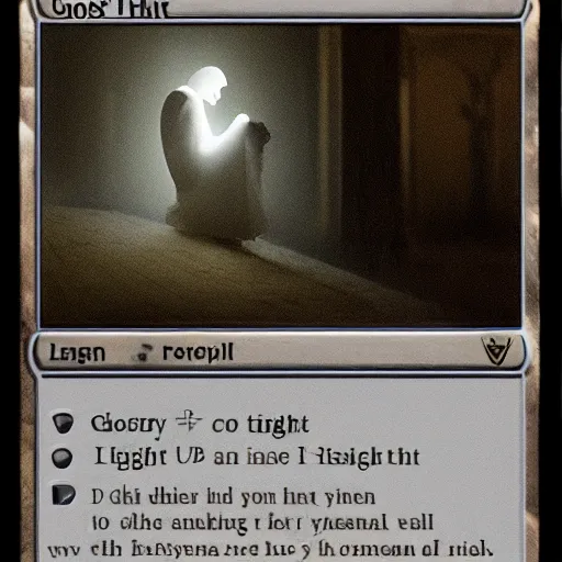 Image similar to ghost under the light