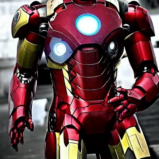 Image similar to < photo hd stunning gritty reimagined > iron man < / photo >