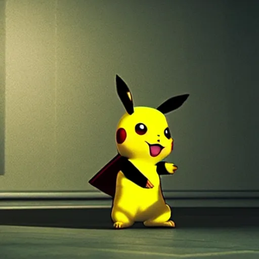 Prompt: pikachu in the matrix, 4k photograph