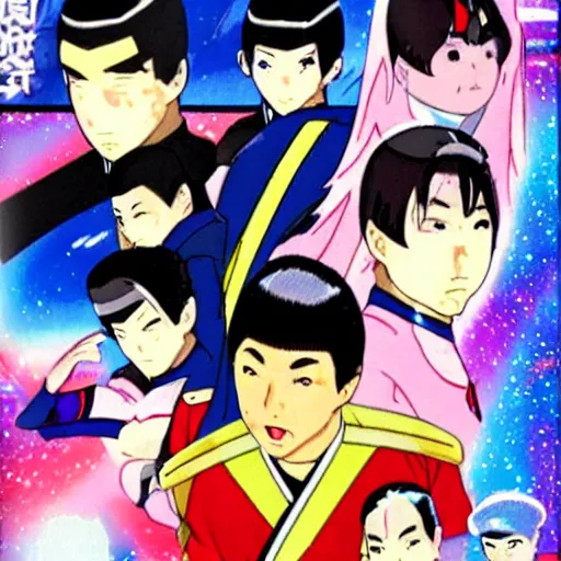 Prompt: A long lost japanese anime of Star Trek
