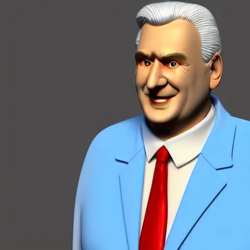 Prompt: Miloš Zeman as a disney character, 3d render, 4k