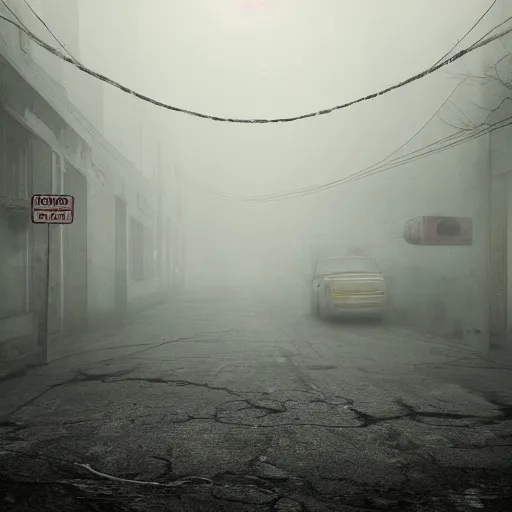 Image similar to photograph of Silent Hill