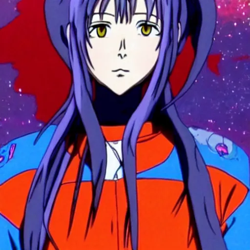 Prompt: Billie Eilish in neon genesis evangelion, anime