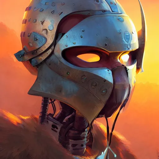 Image similar to cyberpunk viking helmet mask warrior goddess robot ninja fantasy, art gta 5 cover, official fanart behance hd artstation by jesper ejsing, by rhads, makoto shinkai and lois van baarle, ilya kuvshinov, ossdraws