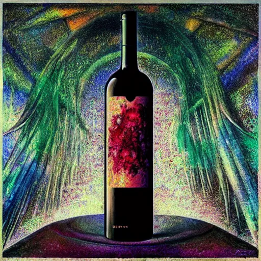 Prompt: japanese iridescent prismatic gallerie square chick malbec entree shiraz , by Pablo Picaso and Karol Bak and Ernst Fuchs , cyberpunk , vaporwave , abstract