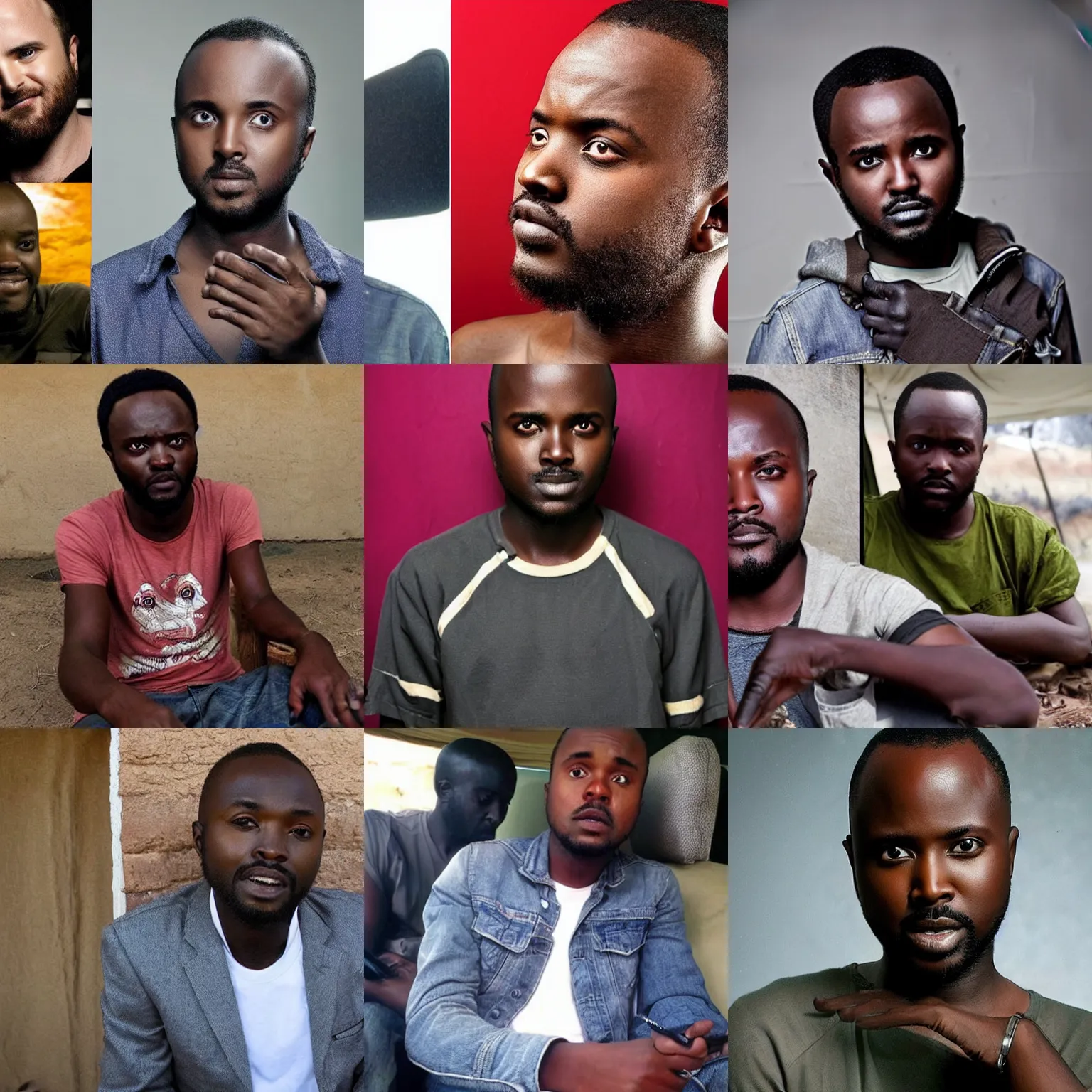 Prompt: african aaron paul