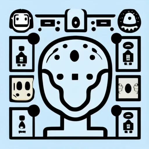 Prompt: “robot brain icon ui ”