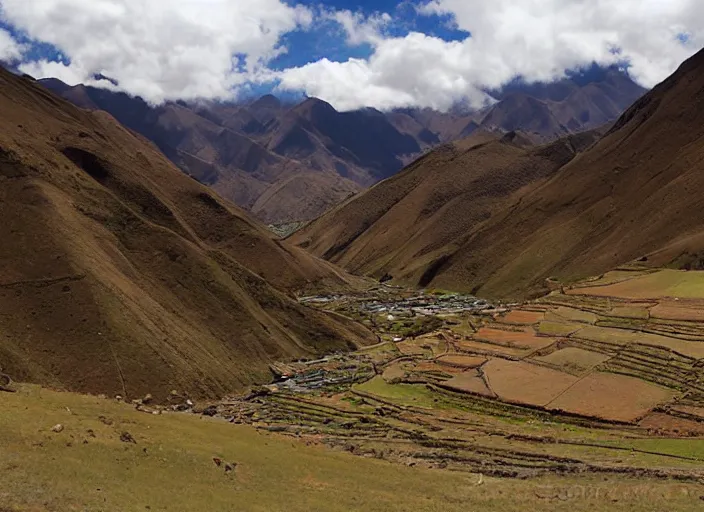 Image similar to beautiful Peruvian Andean landscape