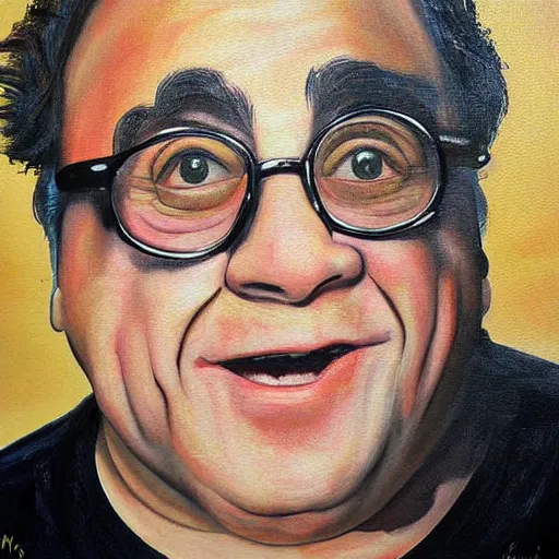 Prompt: Danny Devito painting by Thomas-Montacellinio