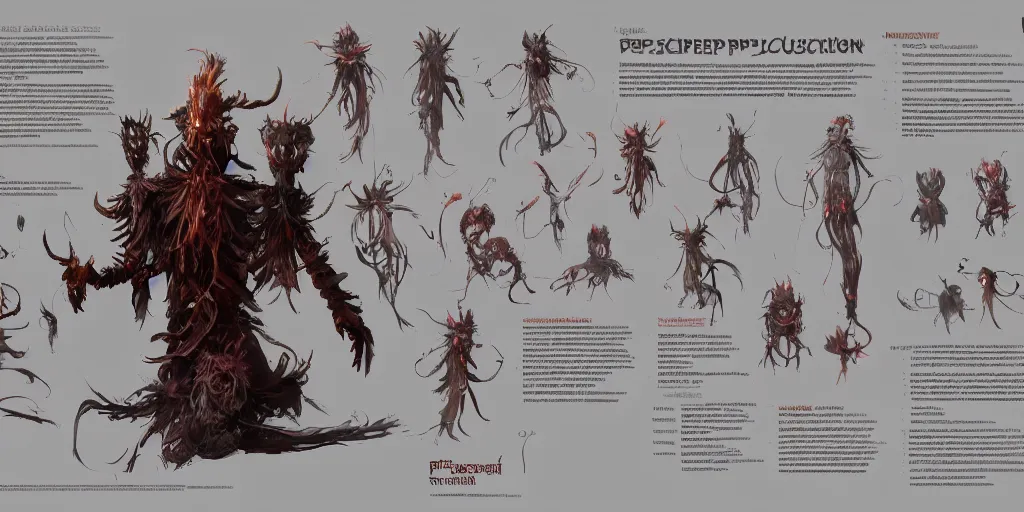 Prompt: cursed puppet design, character sheet, Moebius, Greg Rutkowski, Zabrocki, Karlkka, Jayison Devadas, Phuoc Quan, trending on Artstation, 8K, ultra wide angle, zenith view, pincushion lens effect