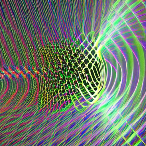 Image similar to polarized light photomagnetograph of muonic scattering among magnetic nanopillar oscillators with phonon reinforcement for plasma fusion spiral compression quantum bifringement leading to spectral alignment and coherence