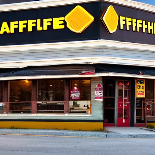 Image similar to wafflehouse professional advertising photography