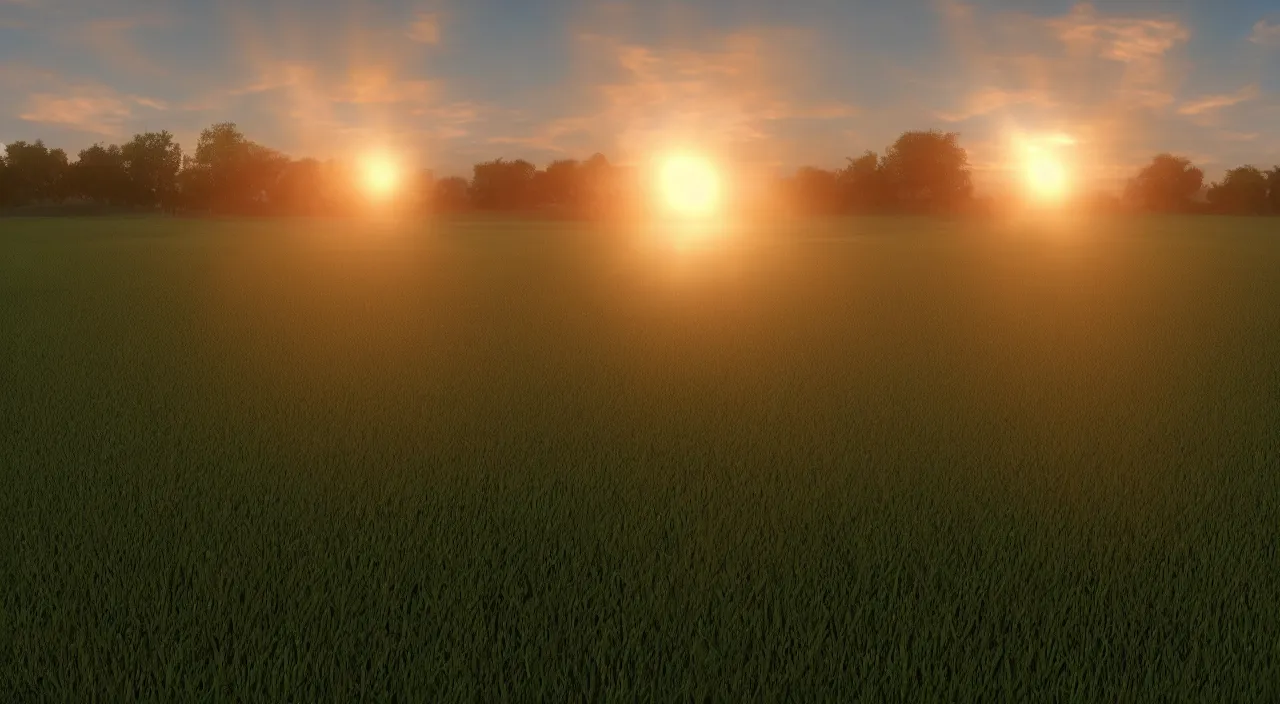 Prompt: highly detailed solarpanel field at sunset, unreal engine, global illumination, god rays, detailed and intricate environment