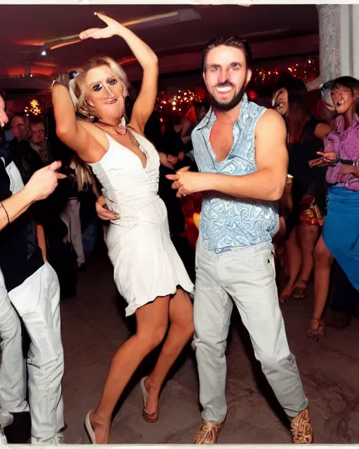 Image similar to on the party dancing beautiful looking people