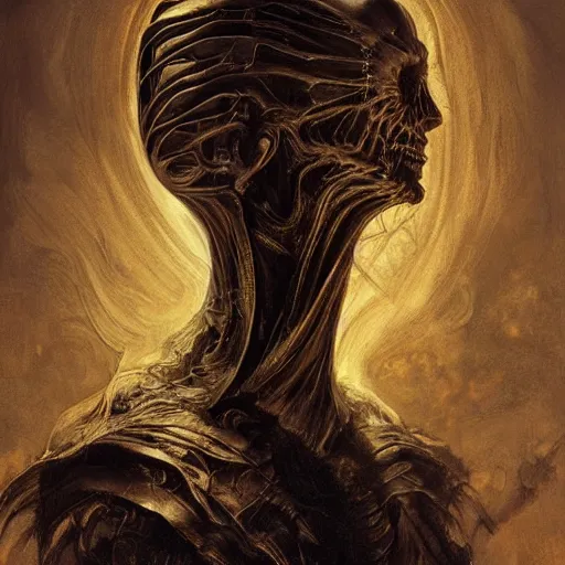 Image similar to death himself, physically accurate, moody dynamic lighting, very very intricate, very very elegant, highly detailed, digital painting, artstation, HR GIGER, Hieronymus Bosch, Francis Bacon, concept art, smooth, very beautiful, sharp focus, illustration, art by artgerm and greg rutkowski and alphonse mucha