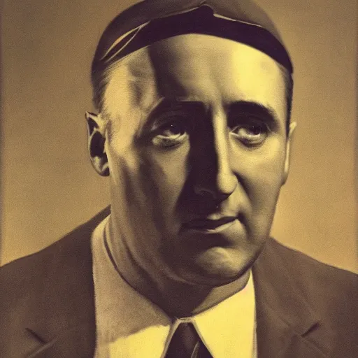 Prompt: portrait of dziga vertov, hyper realistic