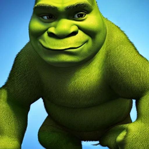 Image similar to shrek dinosaur