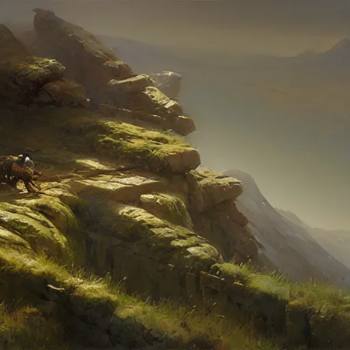Prompt: over the hills, by eytan zana