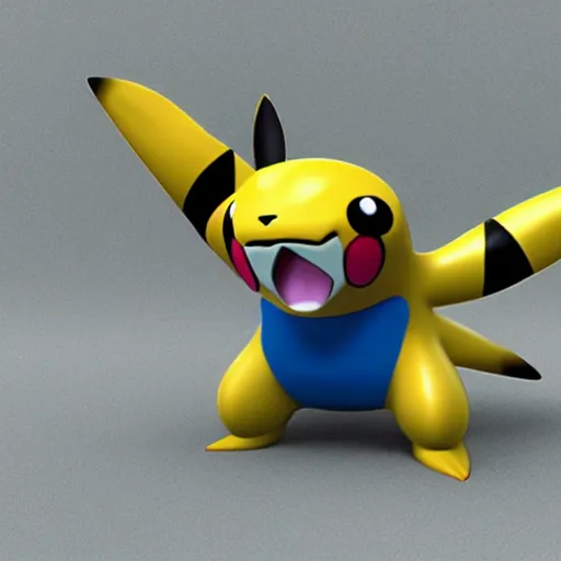 Image similar to pokemon that doesn't exist, 3 d rendered