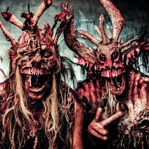 Prompt: gwar album cover