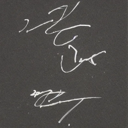 Image similar to an artists signature