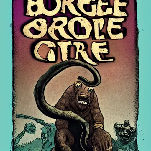 Prompt: book cover of a ogre story