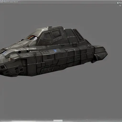 Image similar to hard surface, kitbashing component, based on realistic low poly convex shape, symmetric, unreal engine