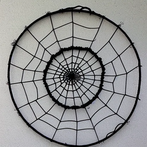 Prompt: spider dream catcher web