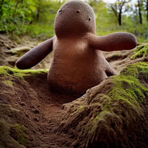 Image similar to national geographic professional photo of diglett, award winning