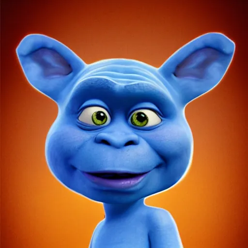 Image similar to blue shrek