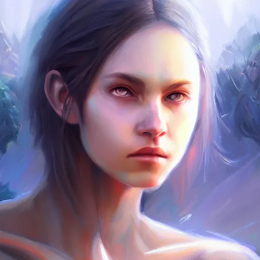 Image similar to earths last hope, concept art oil painting, portrait ethereal by eren arik, extremely detailed, brush hard, artstation, soft light, zoomed out