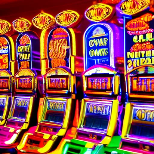 Image similar to obnoxious slot machine, flashy, las vegas